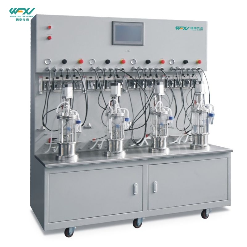 1L Quadruple Off-site Sterilization Mechanical Mixing Mini Bioreactor