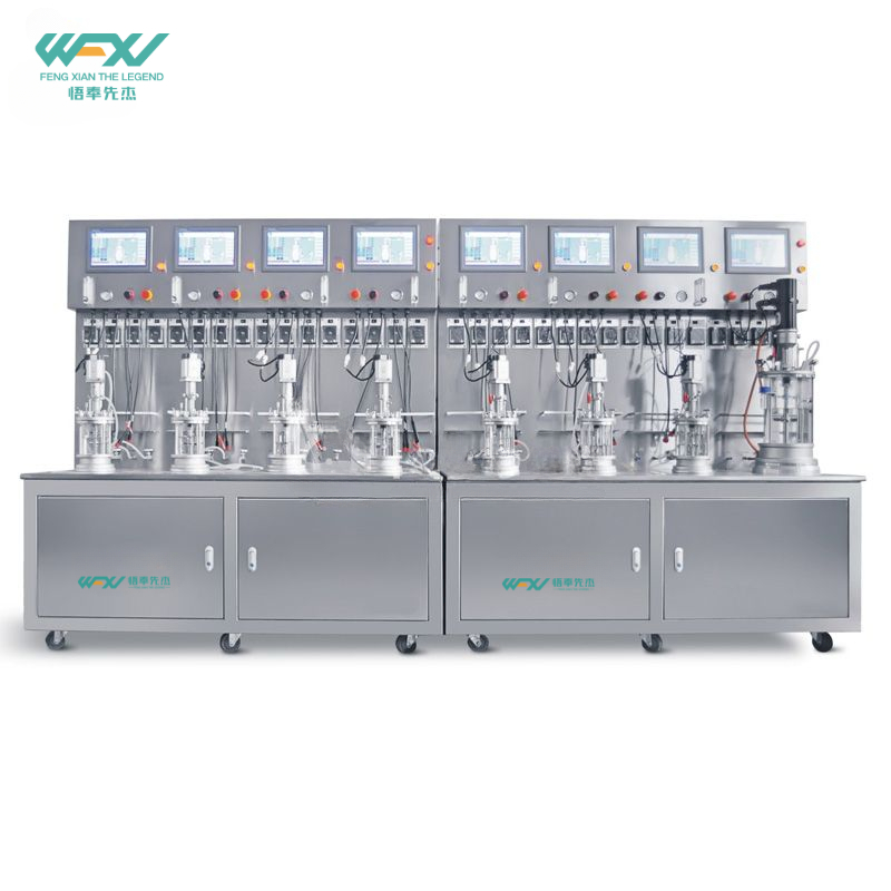 Octuple Off-site Sterilization Mechanical Mixing Glass Fermenter